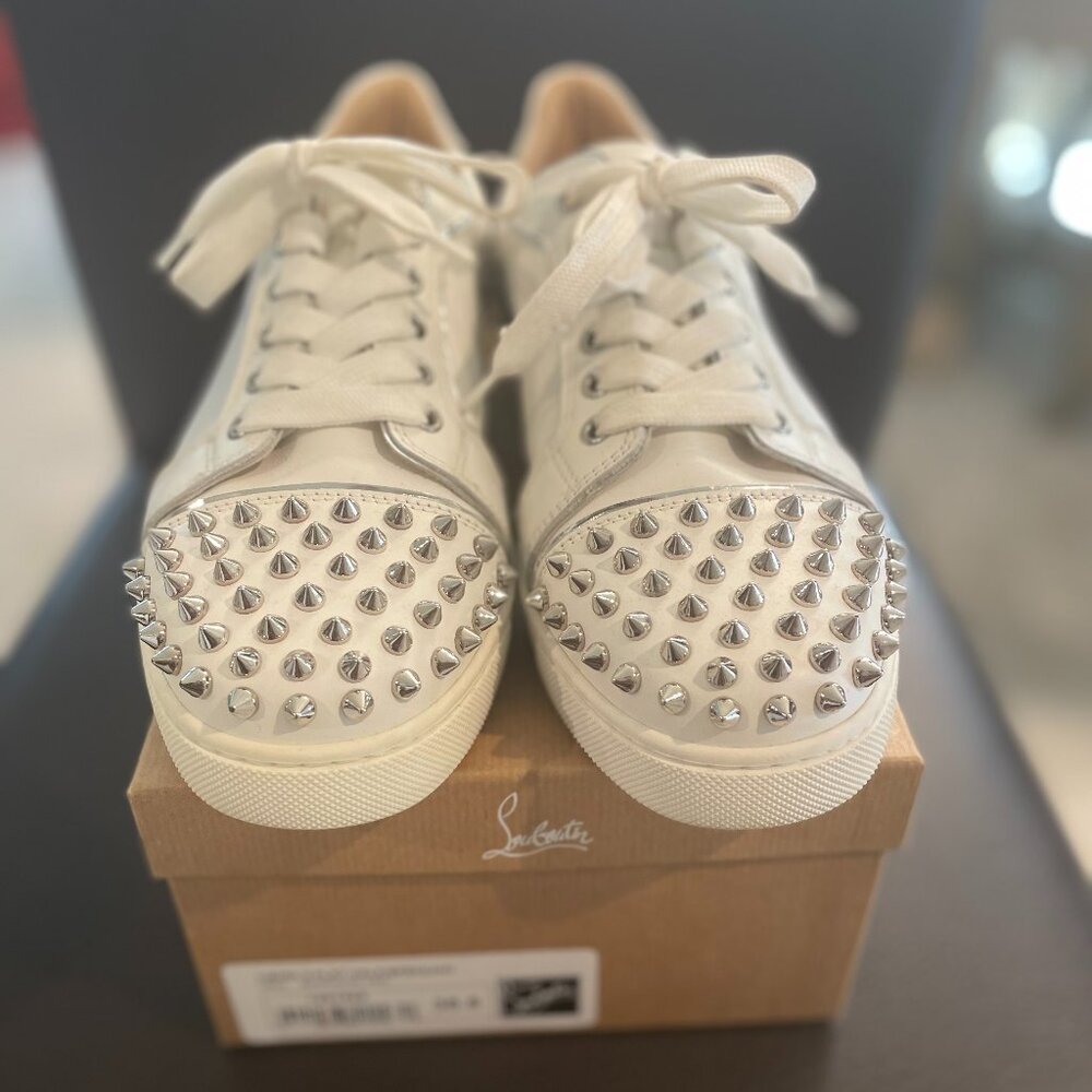 Christian Louboutin: Vieira 2 - Sneakers - Calf leather and specchio leather